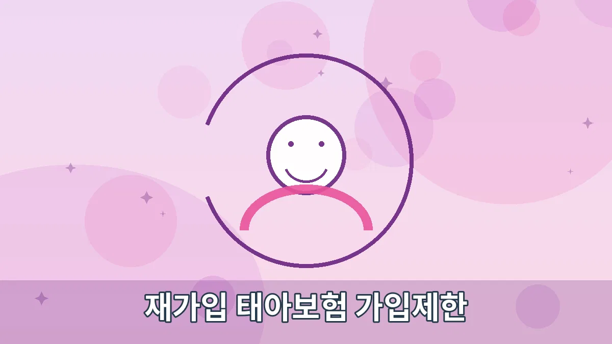 재가입 태아보험 가입제한 안내 이미지 1