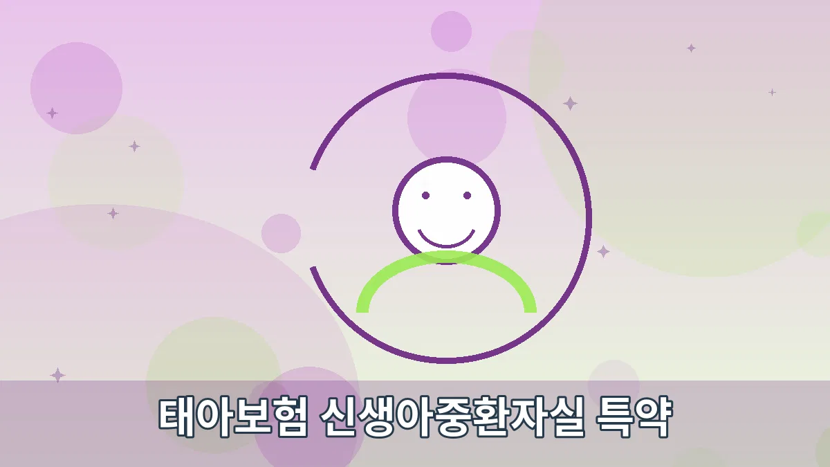 태아보험 신생아중환자실 특약 안내 이미지 5