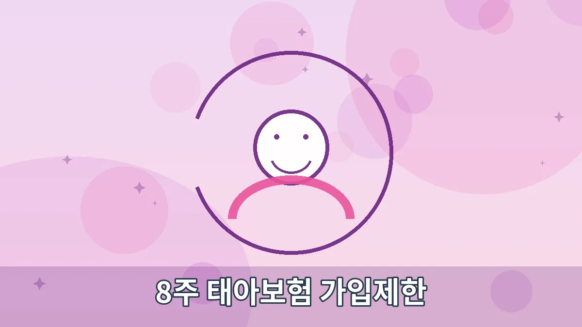 8주 태아보험 가입제한 안내 이미지 1
