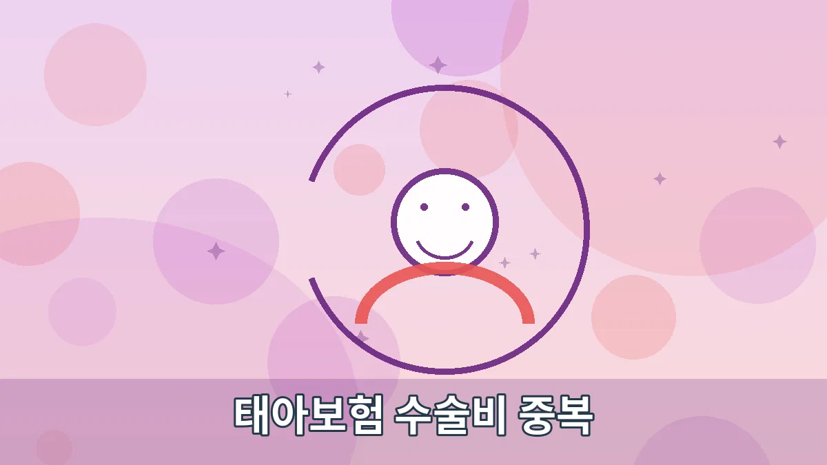 태아보험 수술비 중복 안내 이미지 2