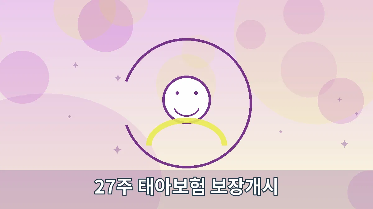 27주 태아보험 보장개시 안내 이미지 4