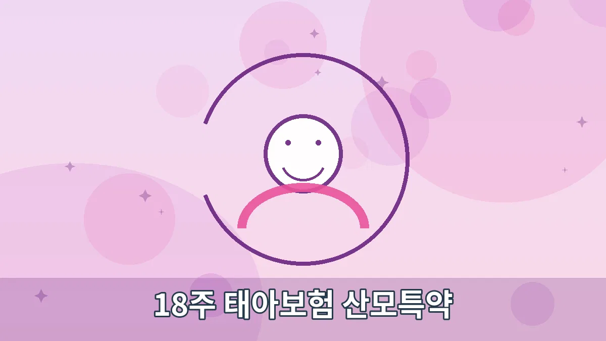 18주 태아보험 산모특약 안내 이미지 1