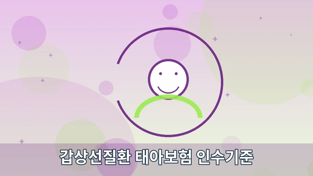 갑상선질환 태아보험 인수기준 안내 이미지 5